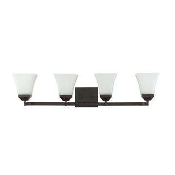 Staunton Iron/Glass Modern Cottage LED Vanity Light